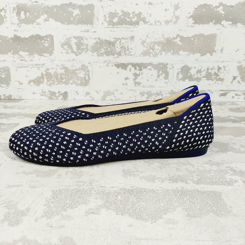 NEW Rothy's Retired Navy Maritime Honeycomb Slip On Round Toe Flats E857